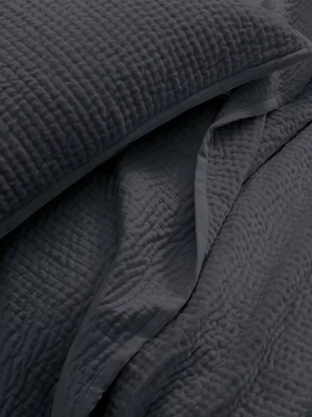 Donna Karan Soft Velvet Hand Stitched Quilt